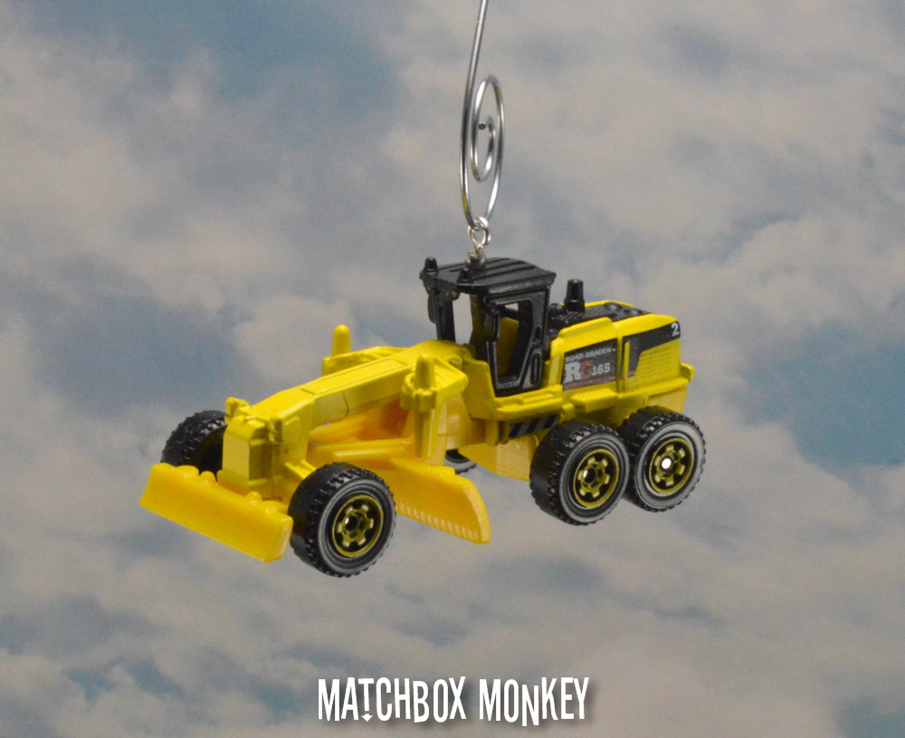 Mini Construction Road Grader Dozer Excavator Christmas Ornament CAT Deere Volvo
