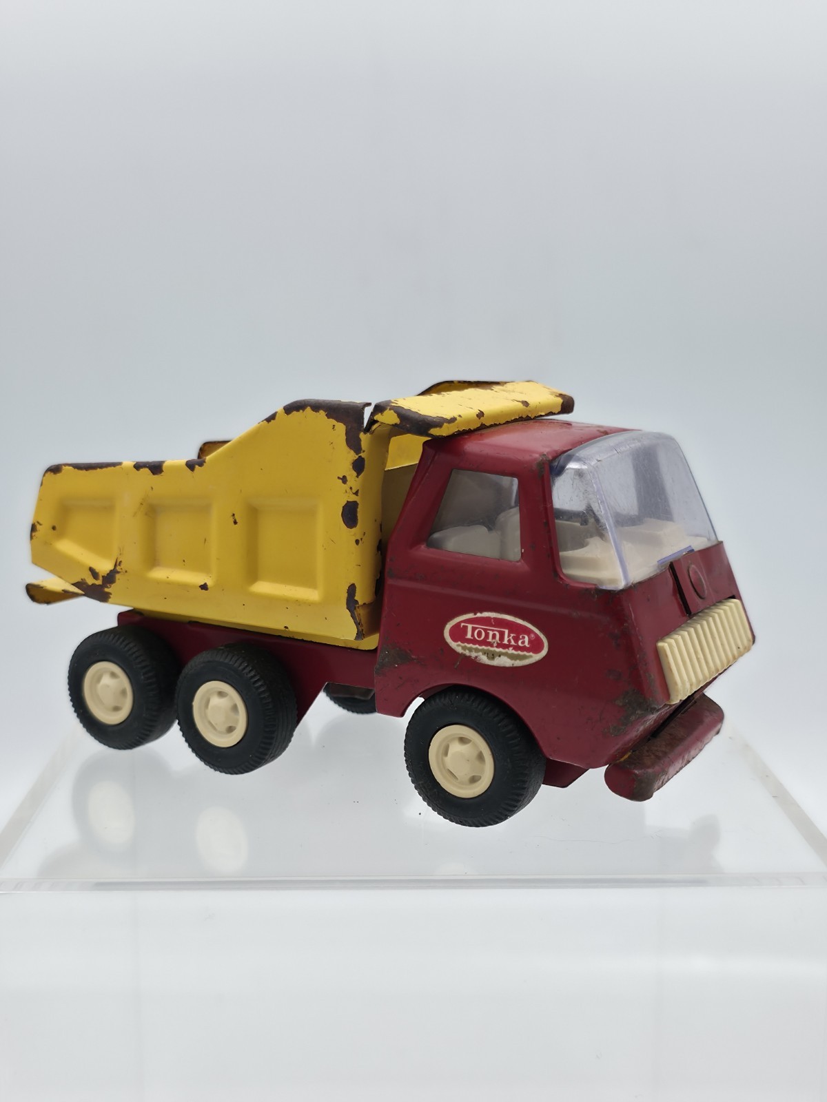 1976-77 Tiny Tonka Dump Truck – Vintage Construction Equipment Pressed Steel Toy