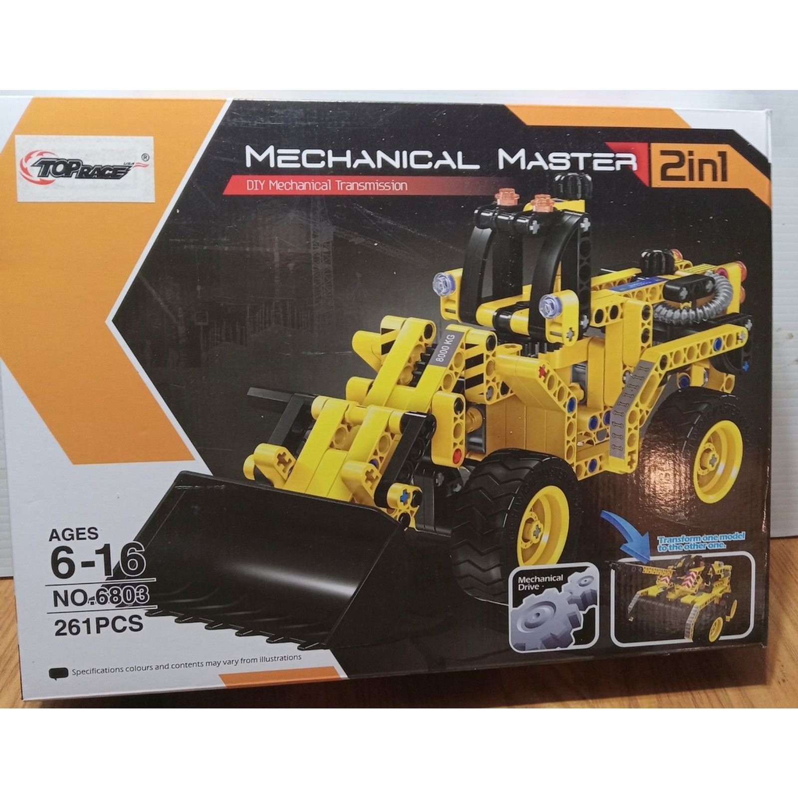 Construction Trucks Interlocking Building Blocks (Front Loader) 6-16
