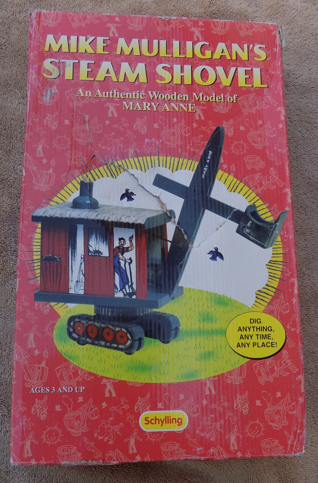 Mike Mulligan&rsquo;s Steam Shovel 1999 Limited Edition 60th Anniversary Wooden Toy