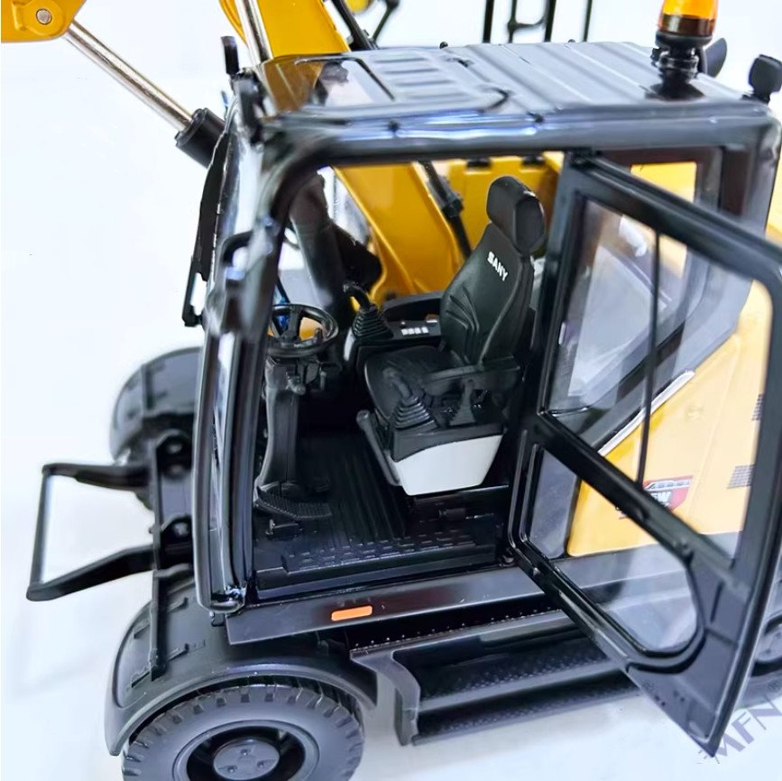 1:25 33CM SANY SY155W Excavator Construction Machine Equipment Diecast Model