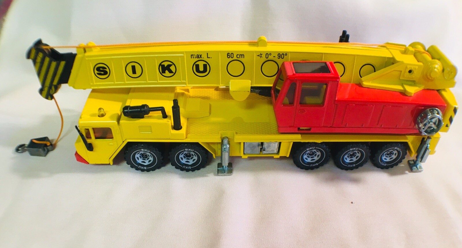 Vintage SIKU West German 4010 Heavy Lift Mobile Crane -Hydraulic Kranwagen -FAUN