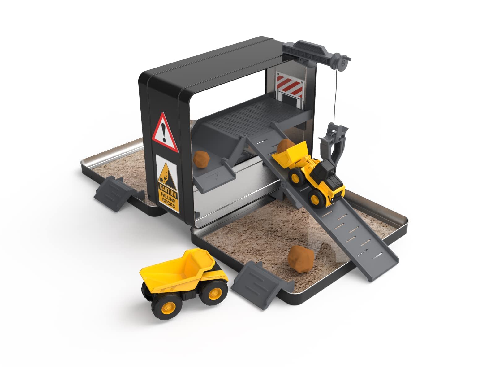 CAT Little Machines Store N Go Playset with Vehicles and Construction Accesso…