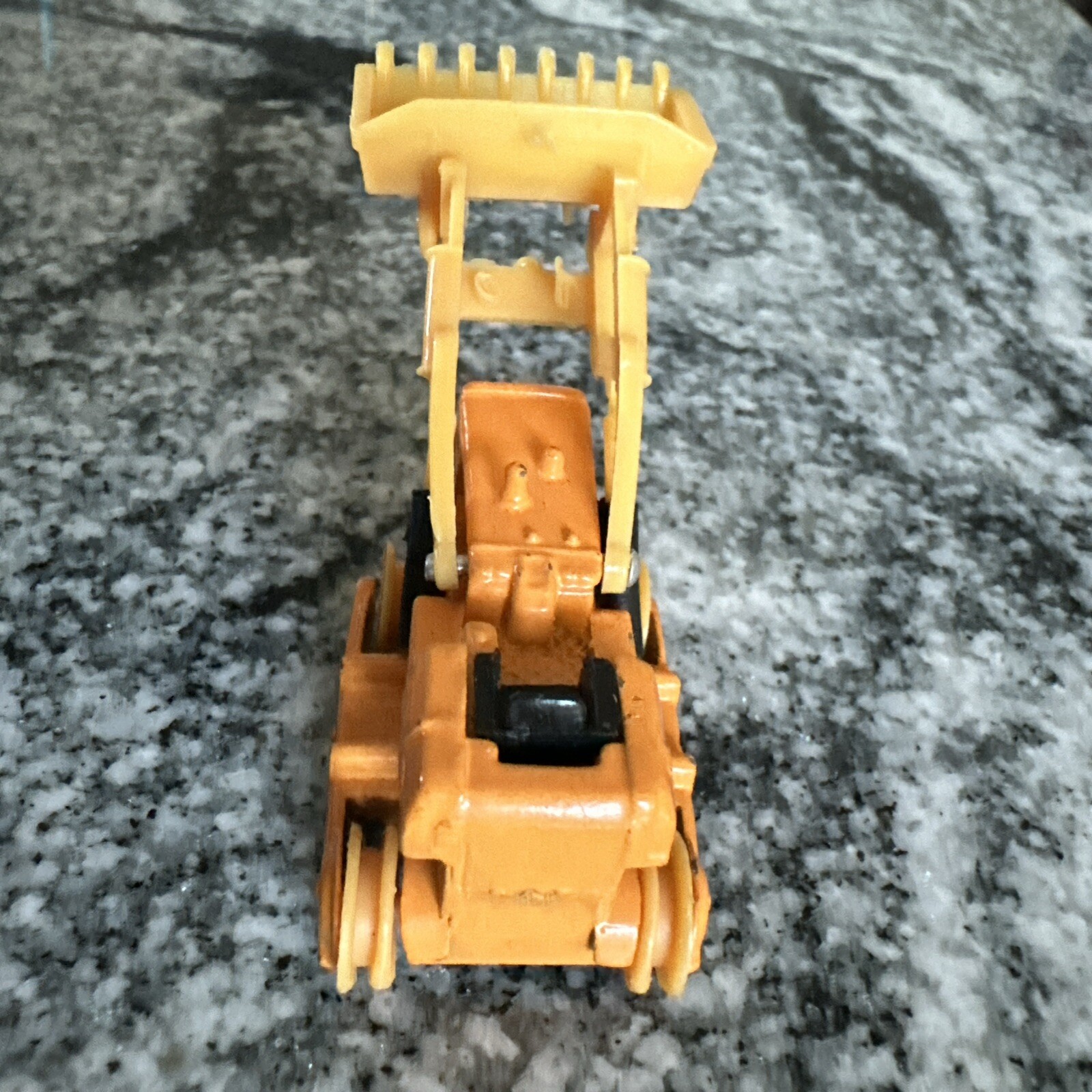 Zee Toys Orange Bulldozer Diecast metal vintage No Tracks Included