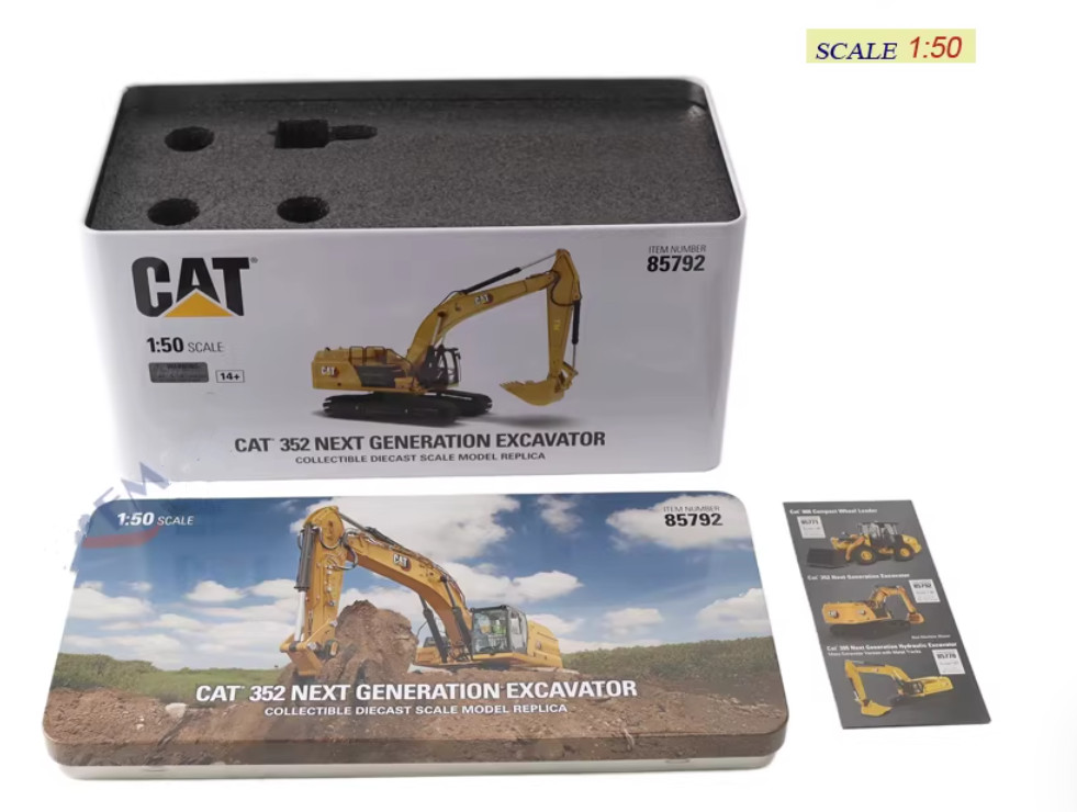 1:50 DM CAT 352 Next Generation Excavator Construction Machinery Diecast Model