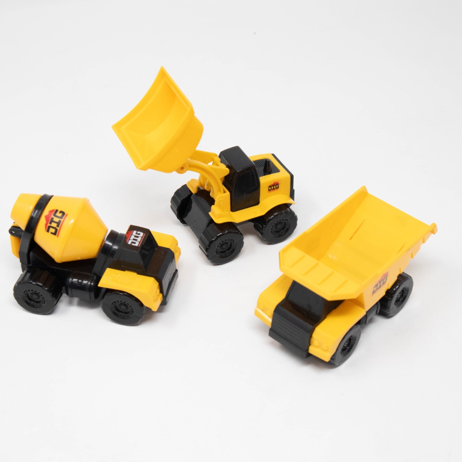 Sunny Days 3&Prime; Little Machines Plastic Construction Vehicles Dozer Cement Dump