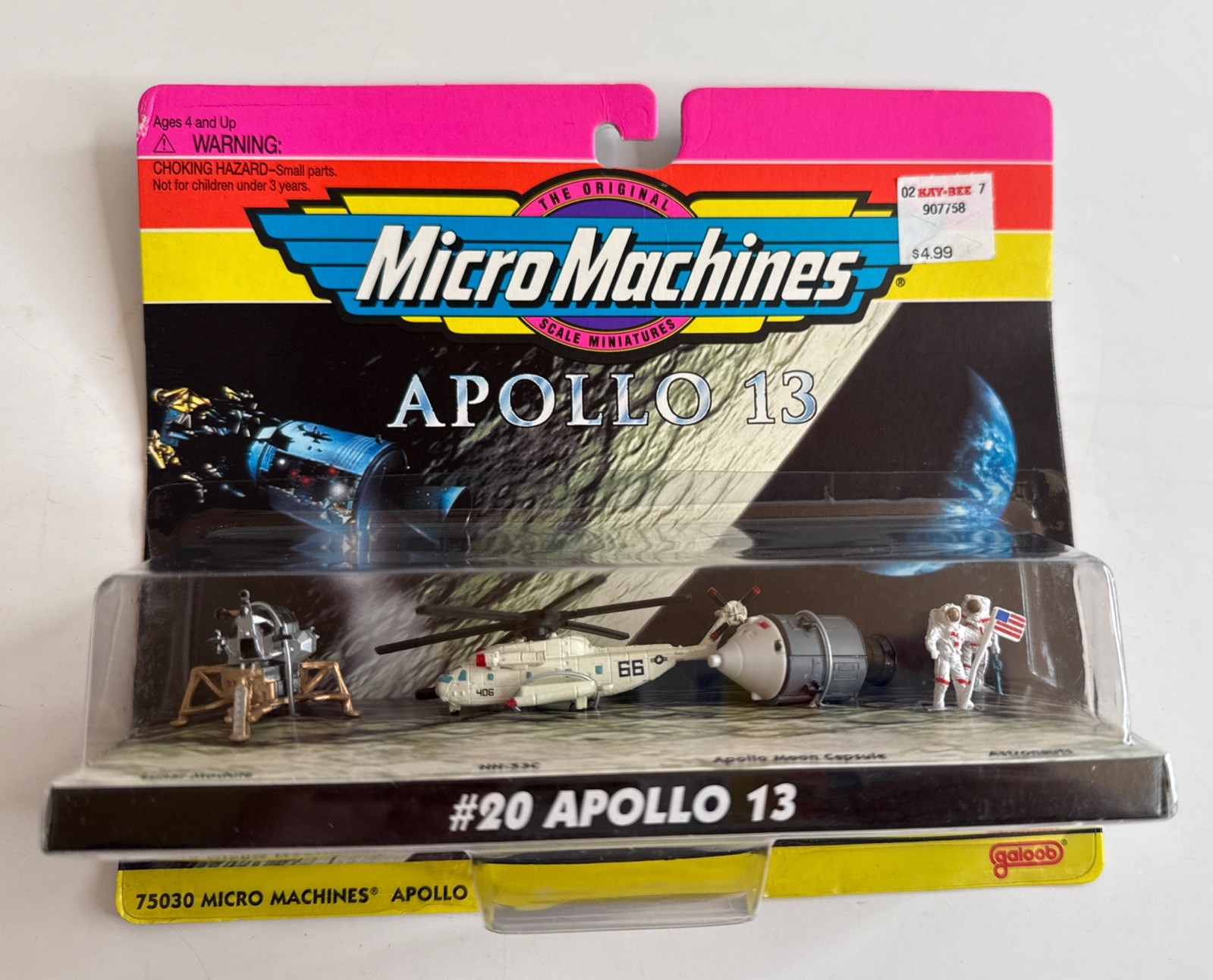 Micro Machines Set – APOLLO 13 Moon Capsule Space HH-53C Astronauts Lunar Module