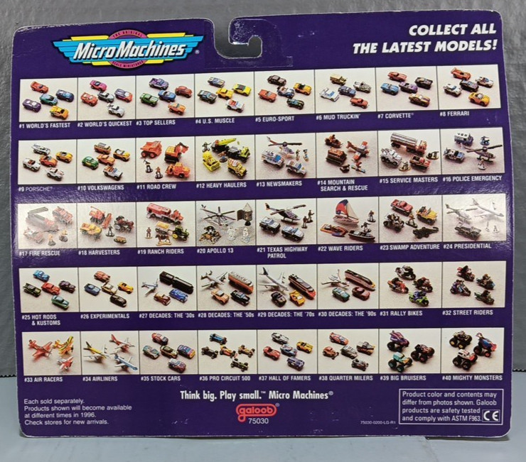 #28 Decades: The &rsquo;50s Micro Machines Sealed Set 1995 57 Chevy Studebaker