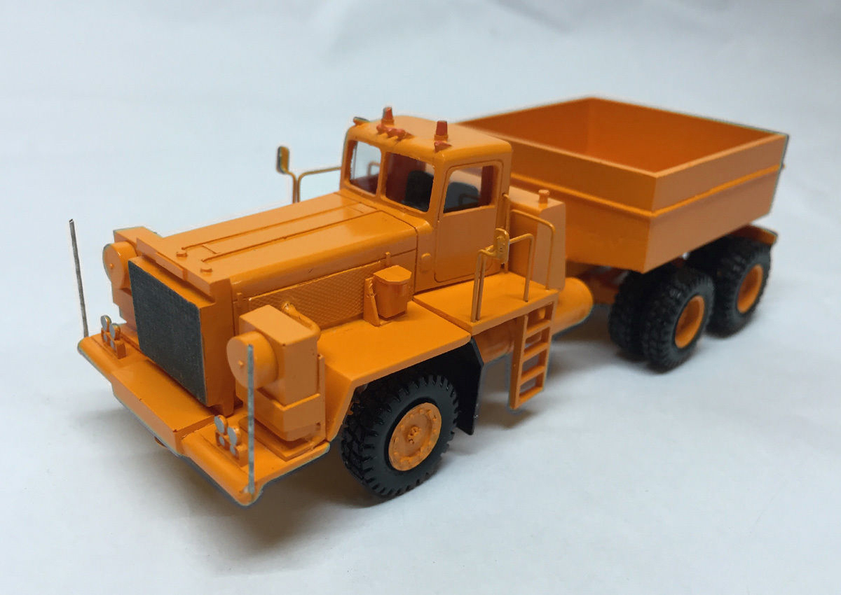 HO 1/87 Pacific P12W 6×4 Prime Mover – Orange – Hand Made Resin Model