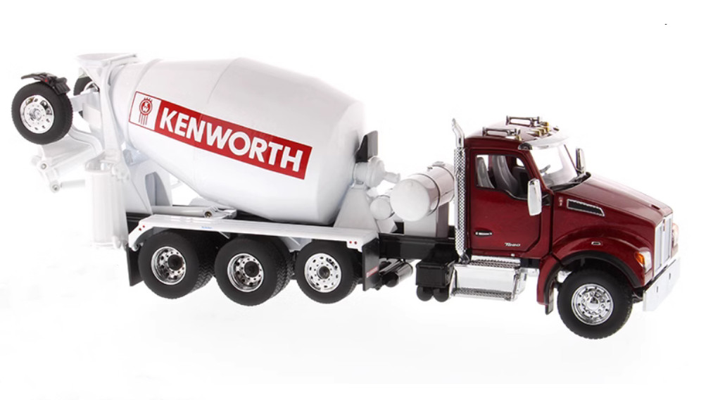1:50 DM Kenworth T880 SBFA with McNeilus Concrete Mixer Machine Diecast Model