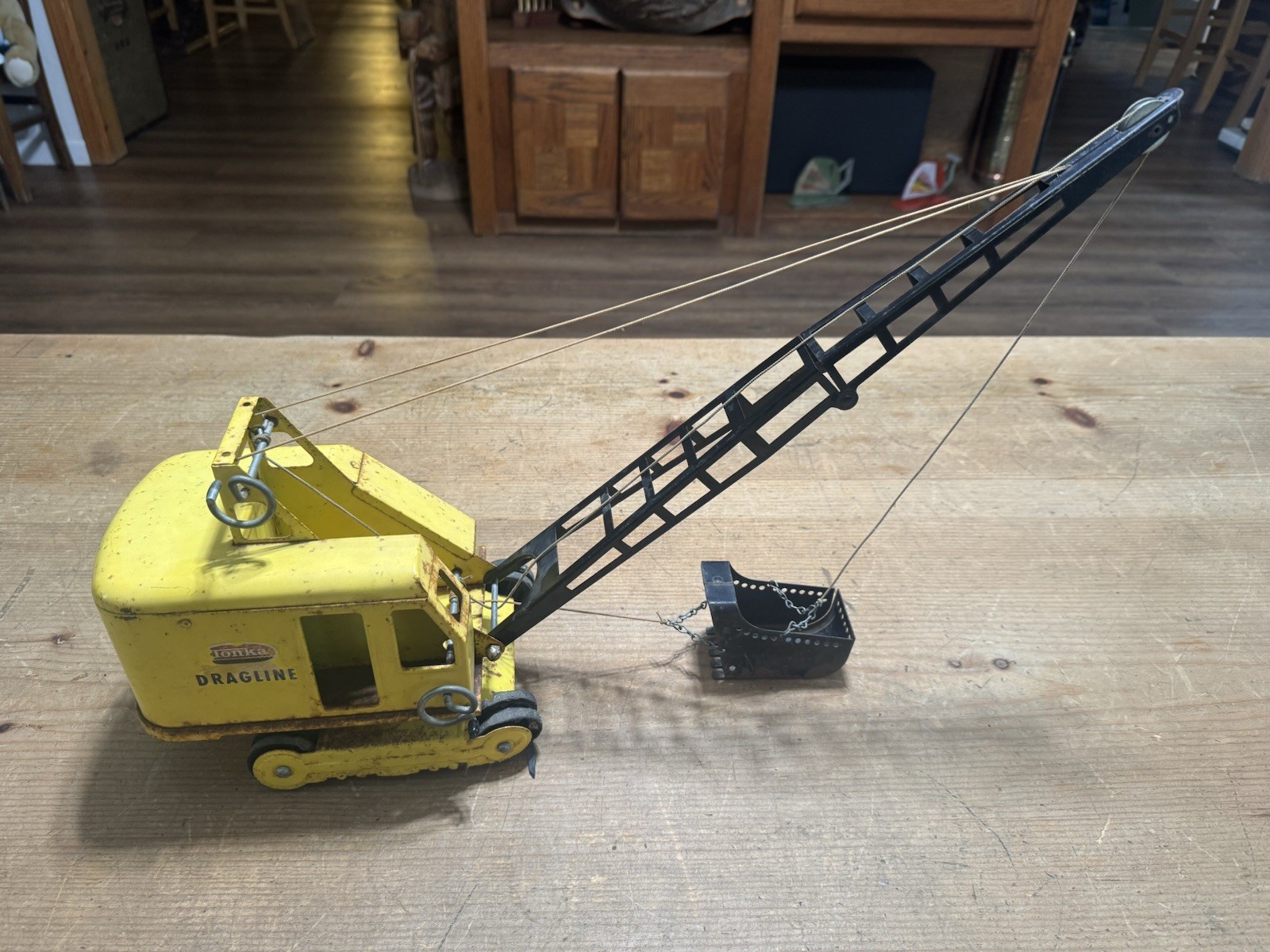 Vintage 1960’s Steel Tonka Drag Line Crane Made In USA #514