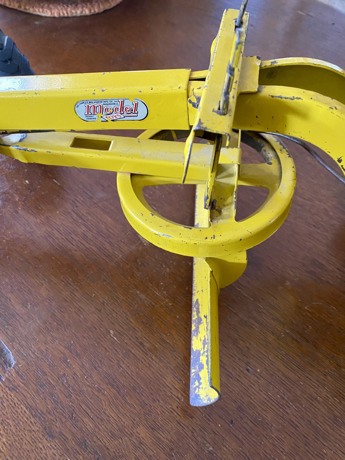 DOEPKE / ADAMS YELLOW 26&Prime; 1:12 SCALE ROAD GRADER CIRCA 1950 Rare Nice