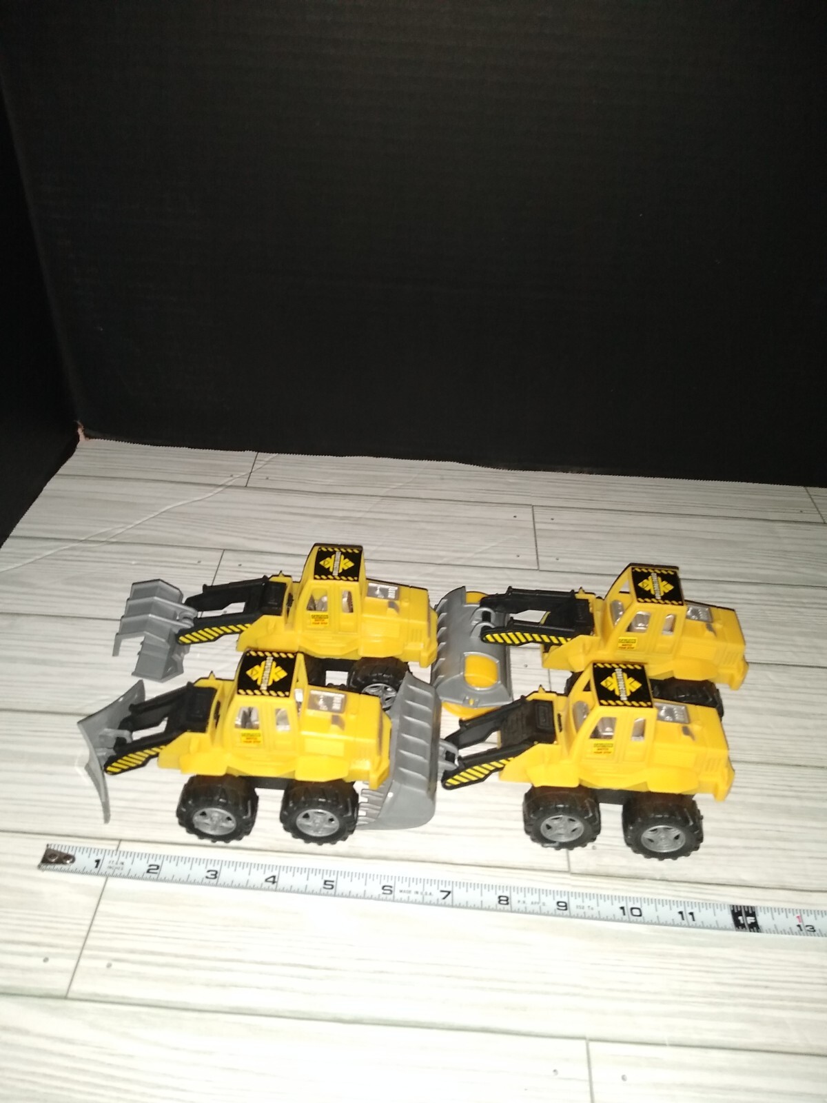 Construction Machinery Kids Plastic Toys Set Of 4 Vehicles