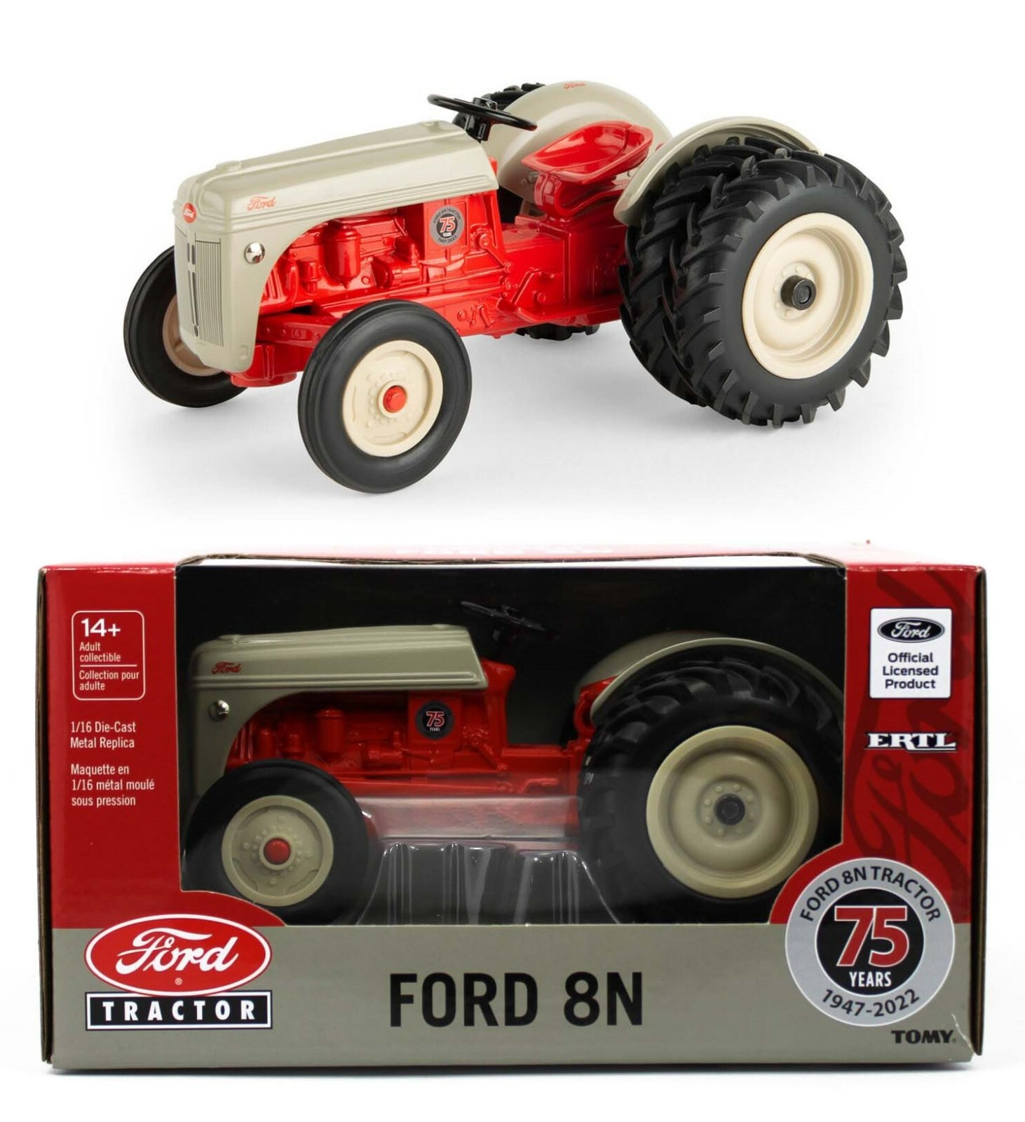 2022 ERTL 1:16 *75 YEARS EDITION* FORD 8N Tractor w/DUALS * NIB