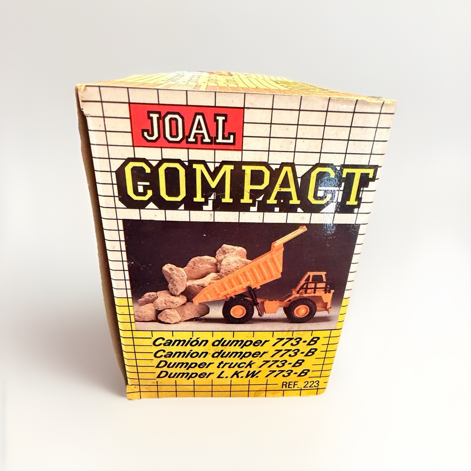 Vintage Joal Compact Caterpillar 773B Dump Truck Diecast Model 1:50 Scale NIB