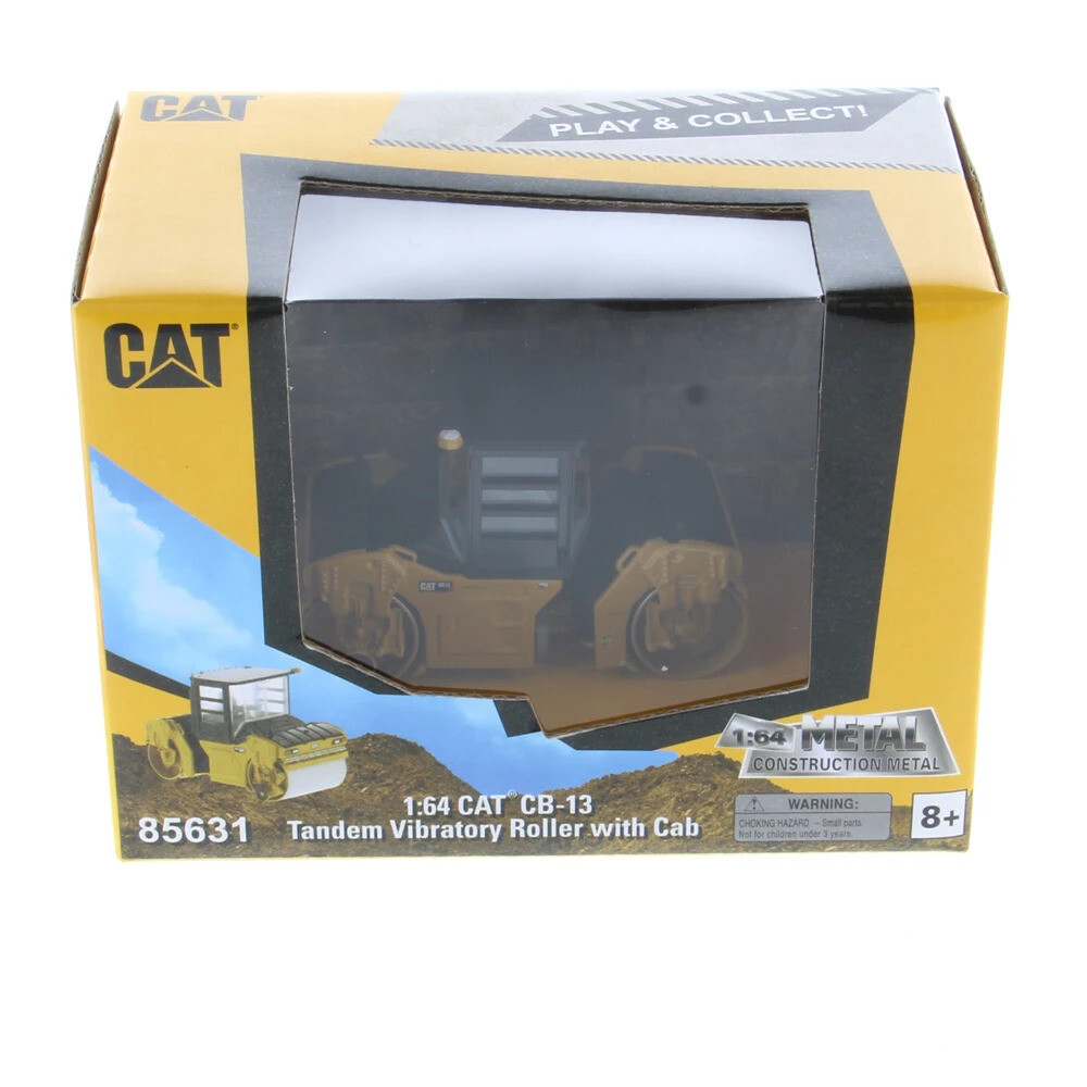 Diecast Masters 85631 Cat CB-13 Tandem Vibratory Roller with CAB 1/64 Scale