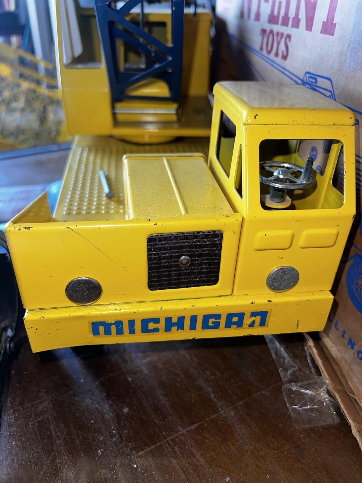 Nylint Michigan T-24 Ver. 1 VINTAGE 1955 Clark Crane Model Steel No 2200 w Box