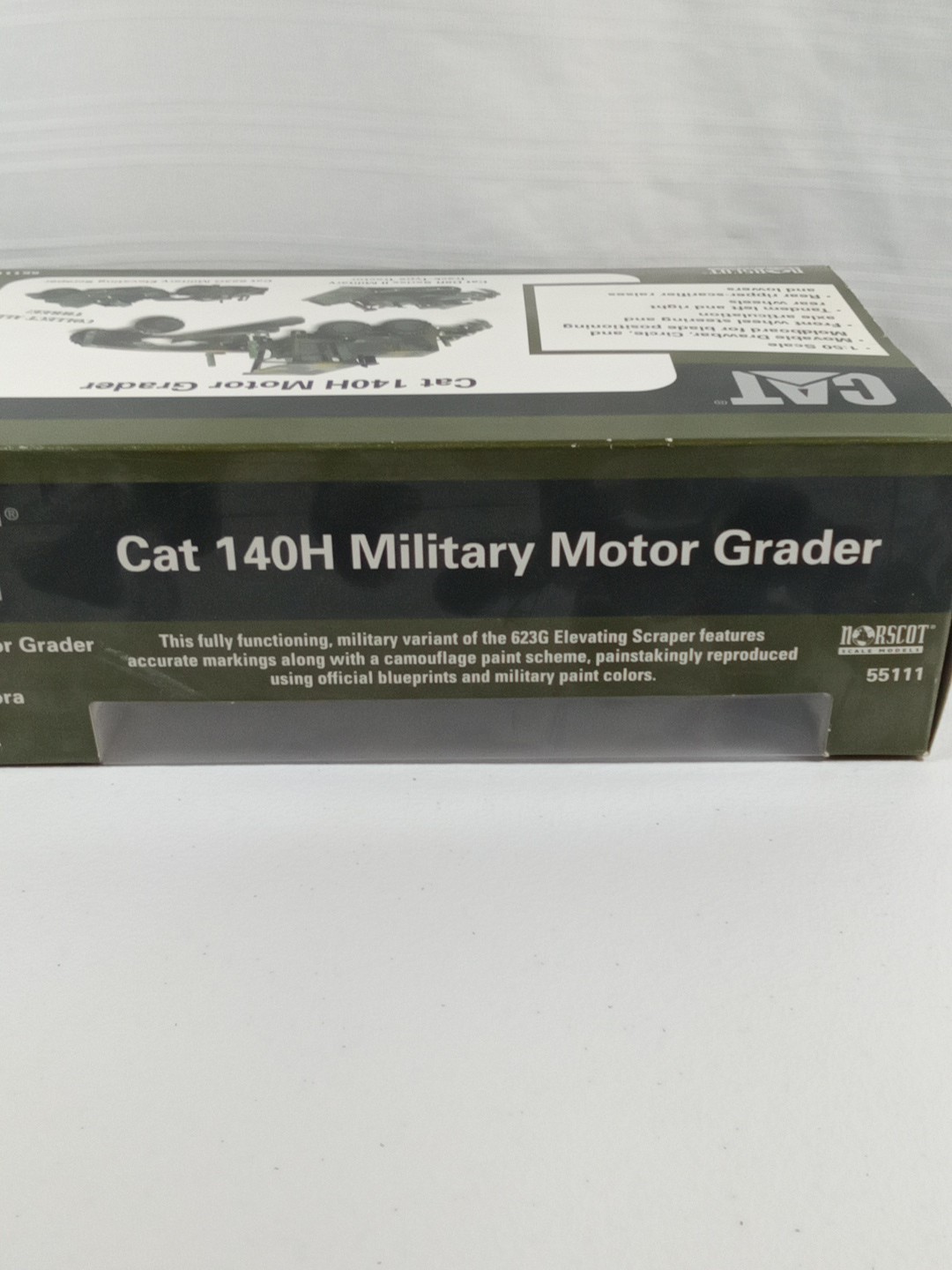 Norscot 55111 1:50 Diecast CAT Military 140H Motor Grader MB