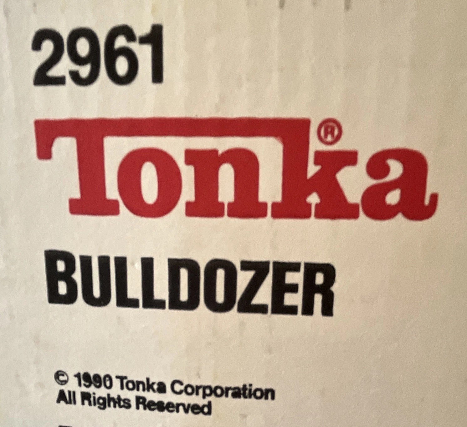 Vintage Tonka Bulldozer Diecast Construction Toy 1990 Yellow/Black Unopened