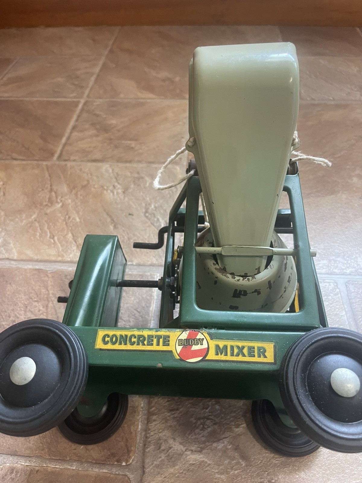 SUPER RARE Buddy L Concrete Mixer–1930s -fully articulated–100% comp. (TONKA)