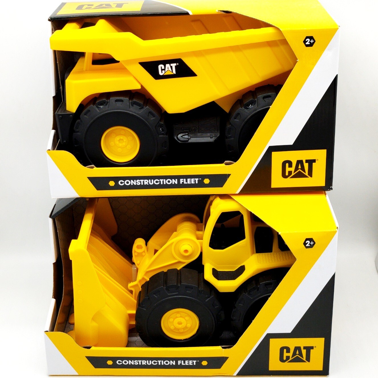 Cat Construction Fleet Toy Dump Truck & Loader Yellow Tough Funrise