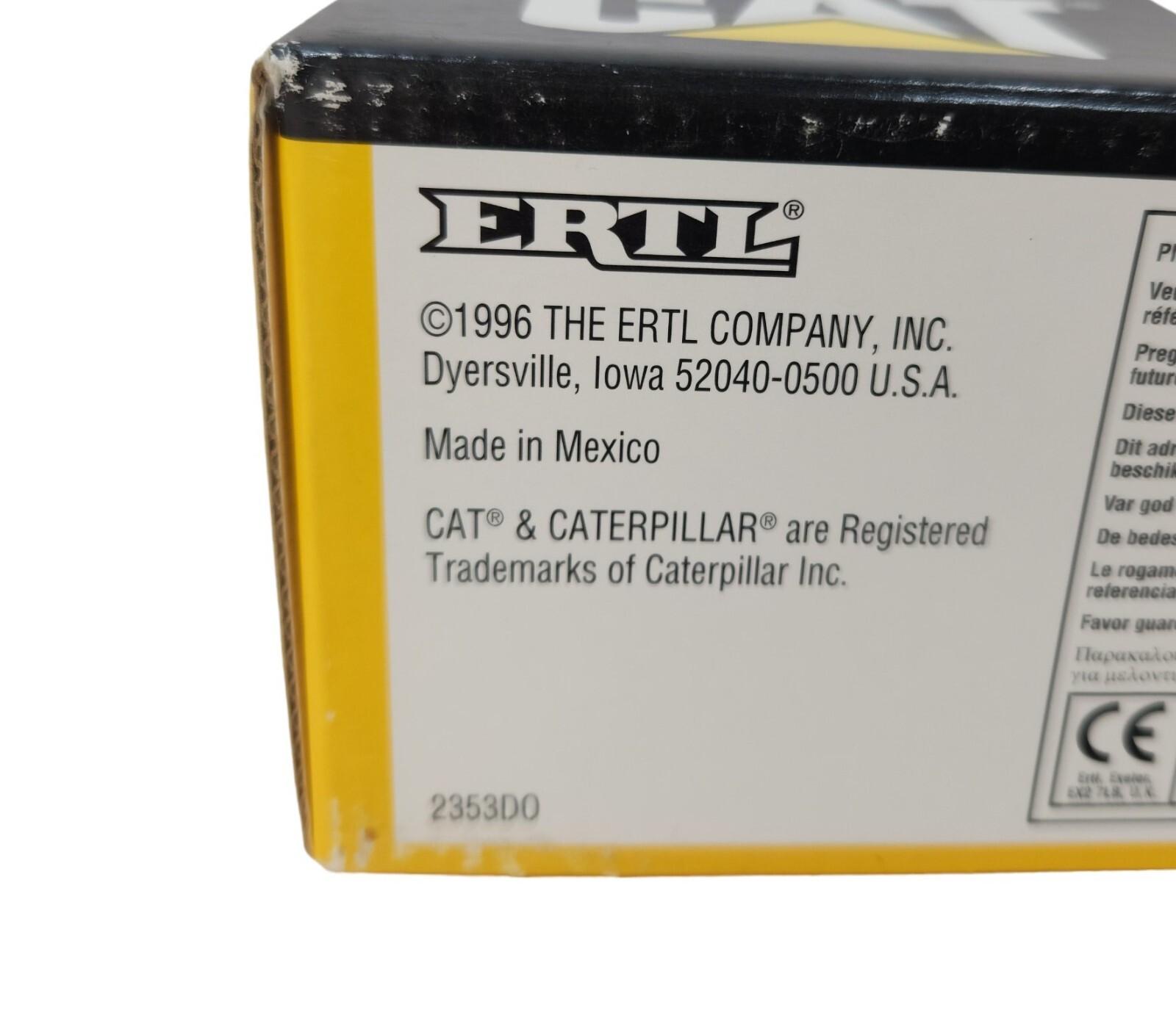 Vintage 1996 ERTL 1/34 Scale Caterpillar 1931 Hawkeye Truck Coin Bank #2353