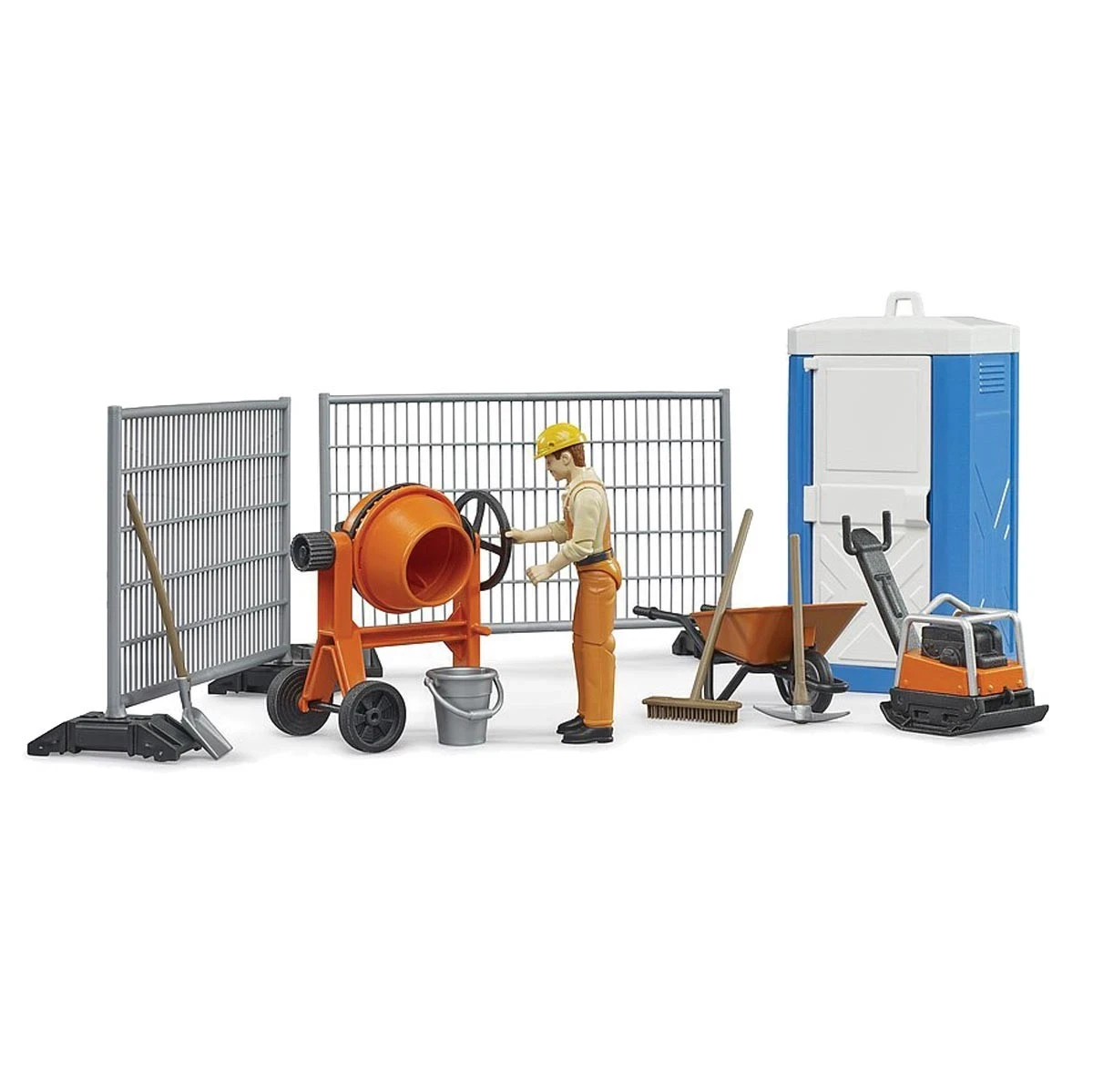 Bruder Bworld 1/16 Construction Set: Mixer, Railings, Figure, Accessories 62008