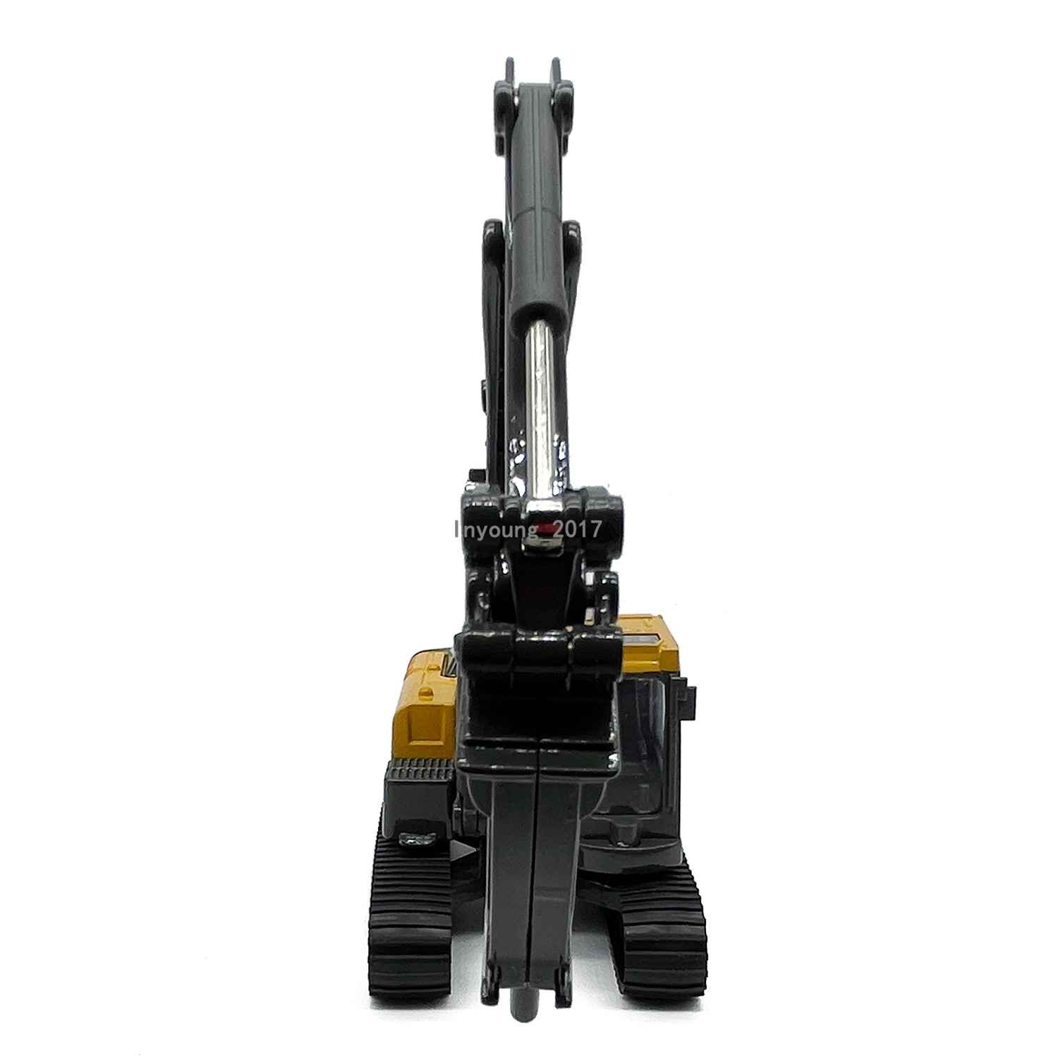 1/60 Drill Excavator Toy Construction Vehicle Diecast Toy Trucks for Boys Gray