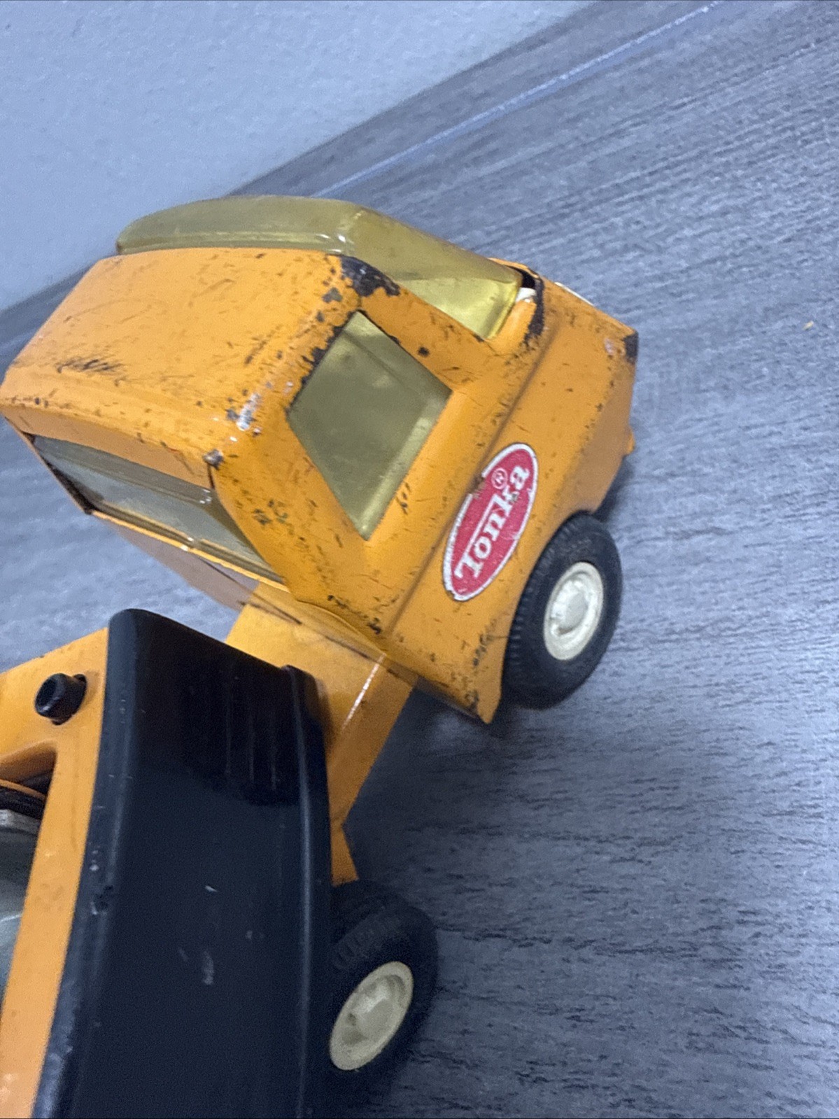 Vintage 1970s Tonka 55010 Toy Metal Excavator Backhoe 5.75&Prime; Antique Truck