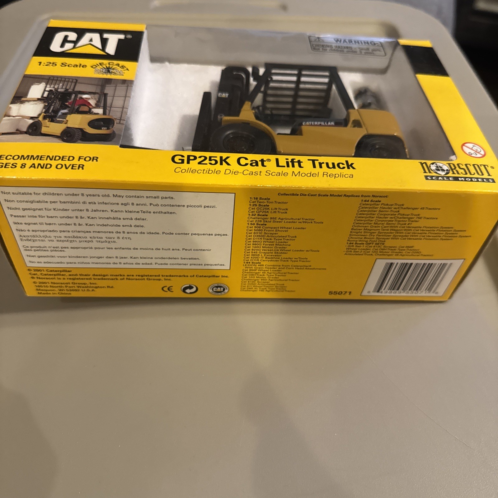 Norscot 55071 1:25 CAT GP25K Cat Lift Truck