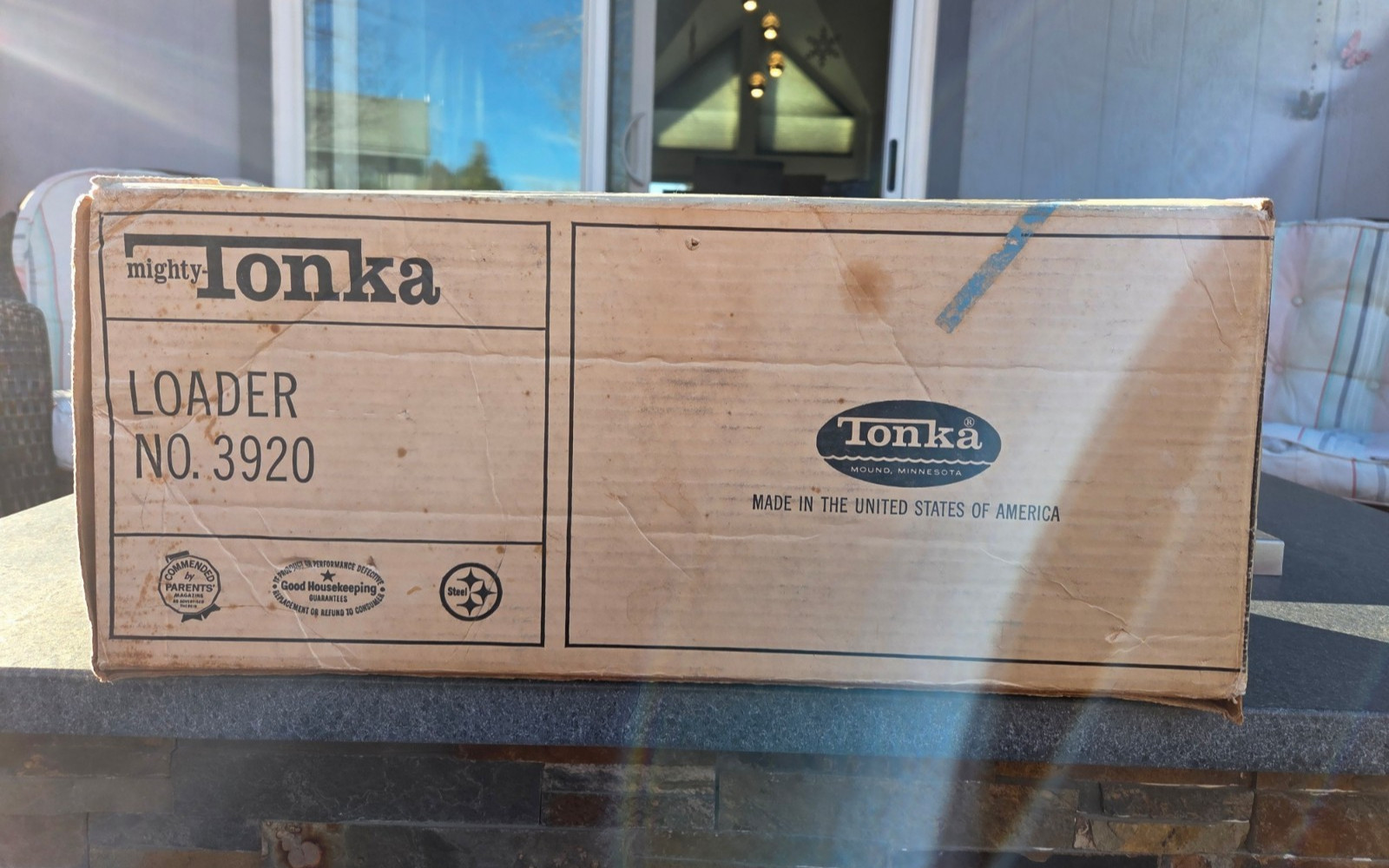 Vintage Tonka 1968 Mighty Loader Packaging #3920 Box Only