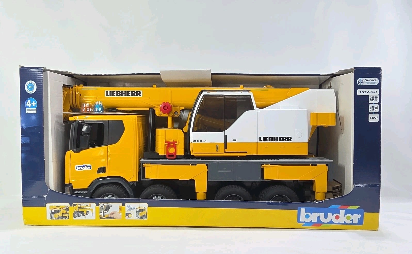 Bruder 1/16 Scania Super 560R Liebherr Crane Truck 03571 Light/Sound NEW