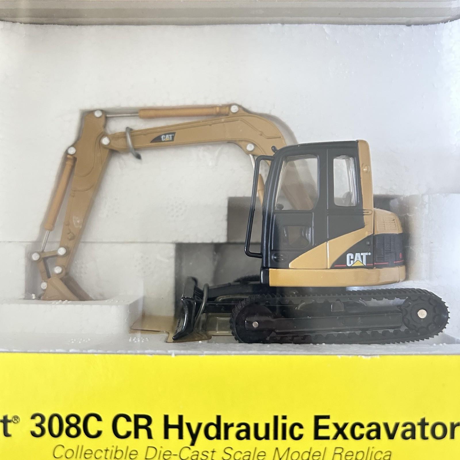 NORSCOT CAT 1:50 55129 308C CR Hydraulic Excavator Yellow