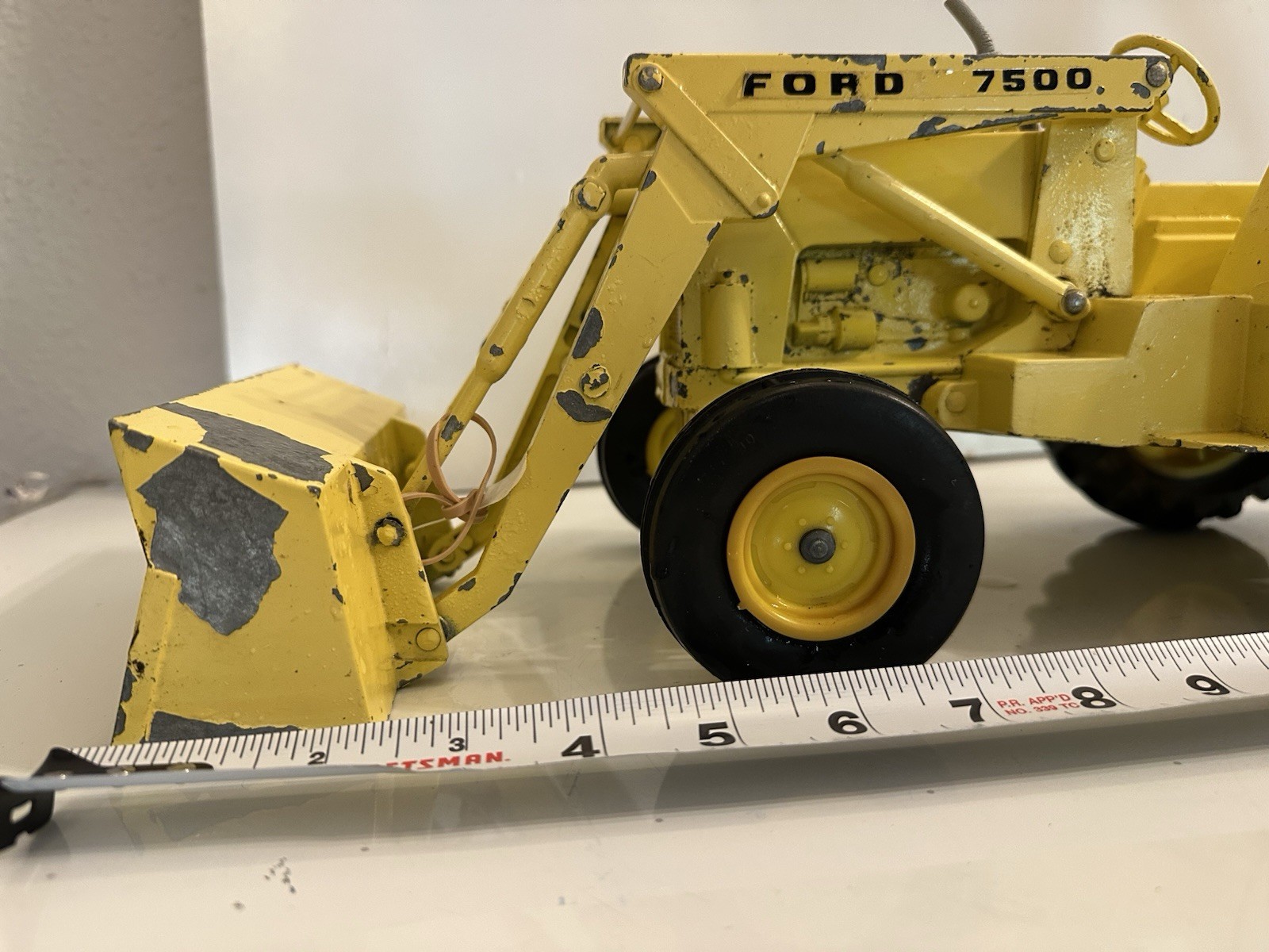 ERTL Vintage 1:22 Scale Diecast Ford 7500 Backhoe Loader Tractor Excavator