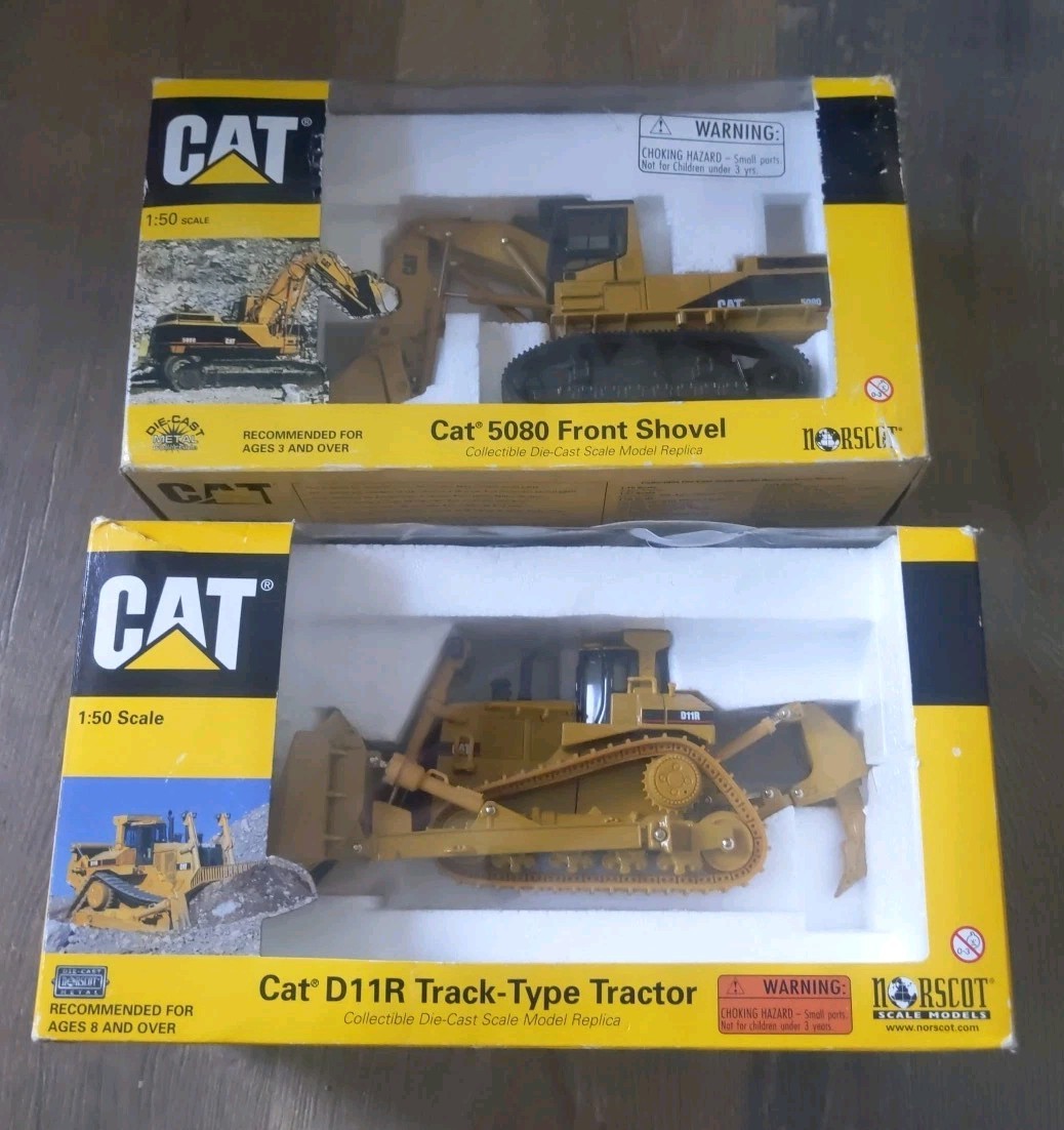 Caterpillar 5080 Front Shovel & D11R Track Type Tractor 2 ITEMS