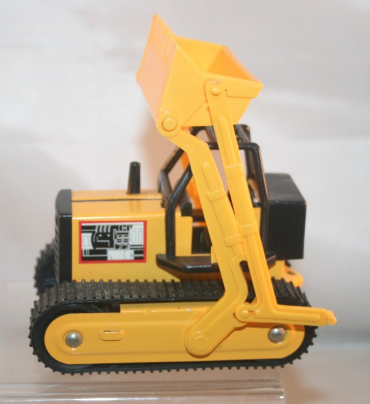 Vintage Nylint 4.5&Prime; Yellow & Black Dozer Metal Plastic 70’s 80’s Toy