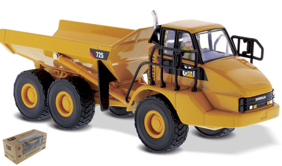 Vehicle Tractor Diecast Master CAT 725D Articulated Truck 1:50