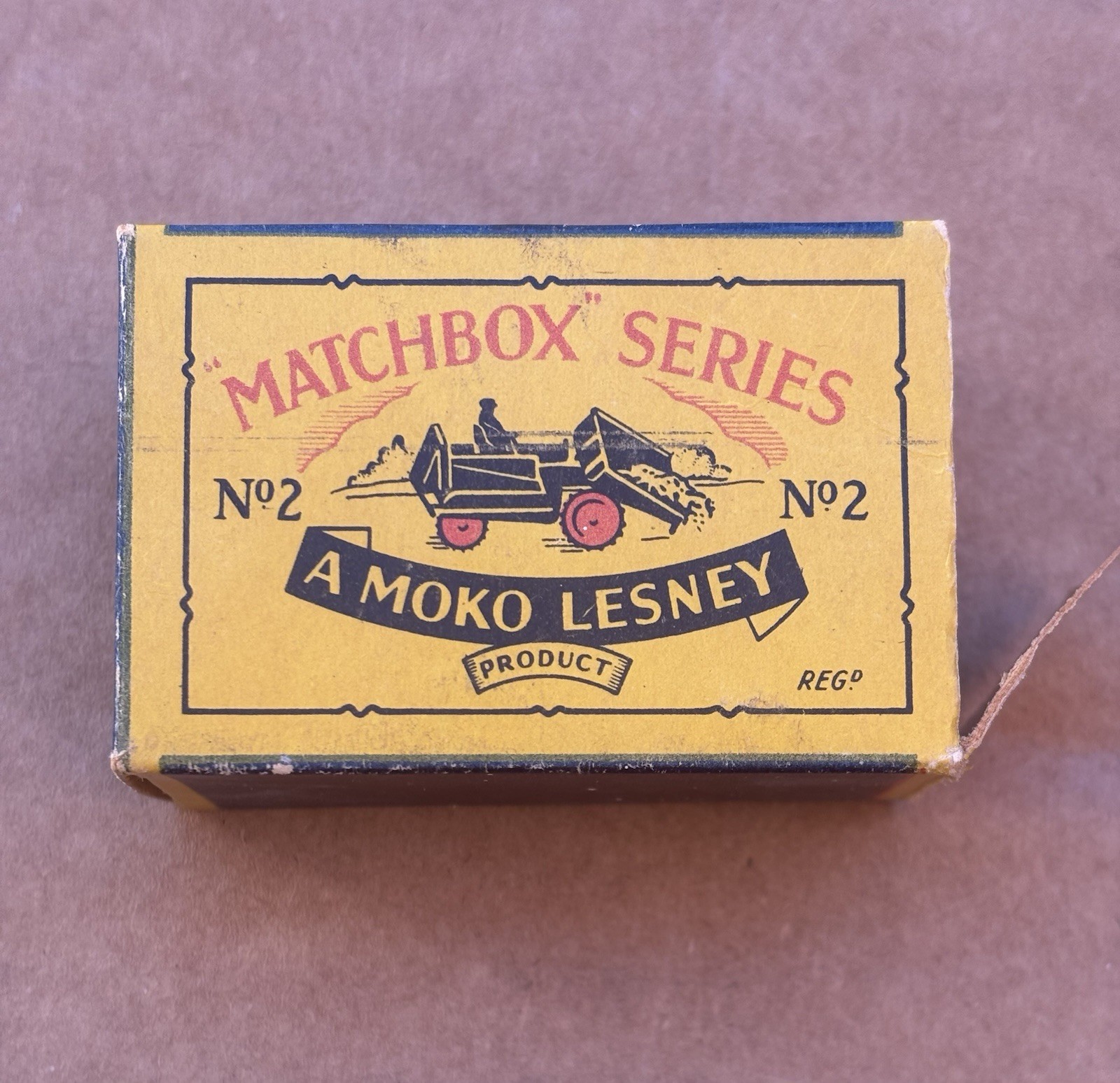 Lesney Matchbox Series No. 2 Weatherill Excavator 1:75 Metal Yellow/Black