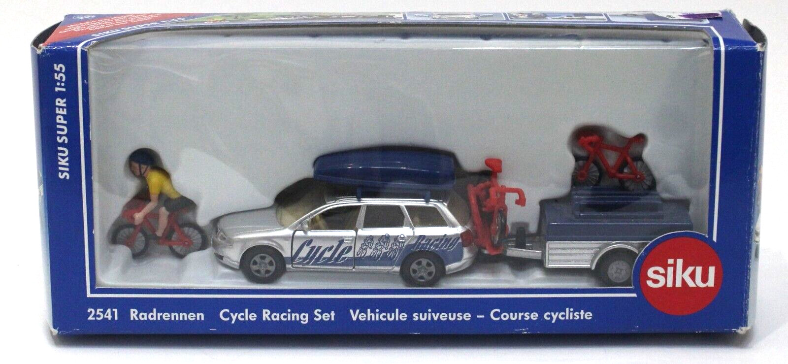 Siku 2541 Cycle Racing Set w/ Audi Wagon 1:55 Mint/ Box