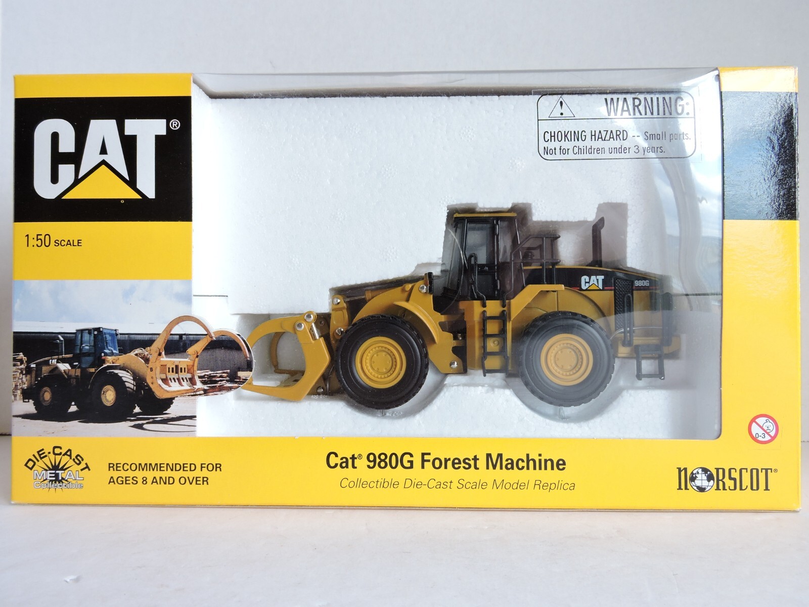 1999 VTG CAT 980G Forest Machine No. 55026 Norscot 1/50th Scale NEW IN ORIG BOX