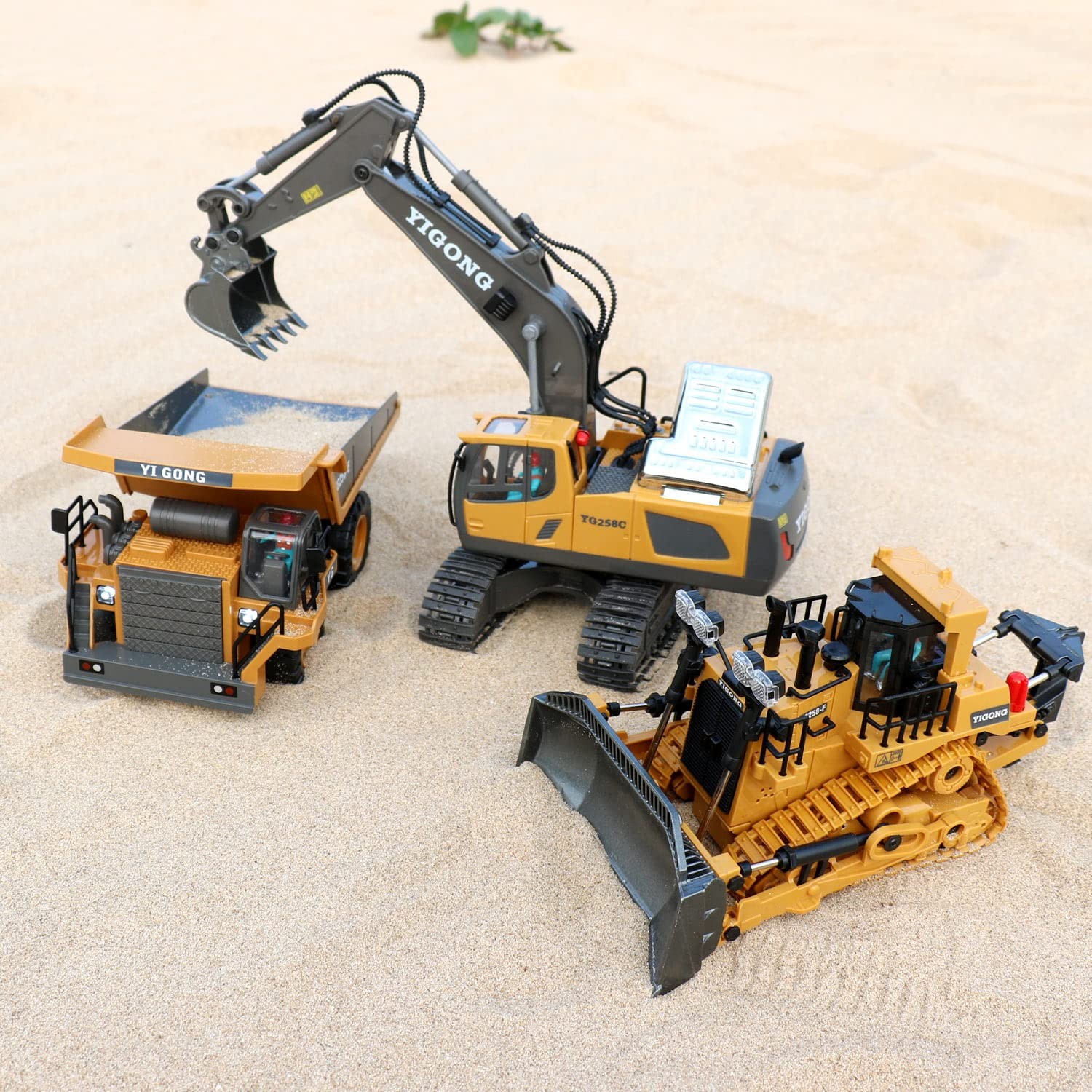 Bulldozer Với Pala De Metal Y Luces Para Ninos Estilo De Lujo Con Sonido