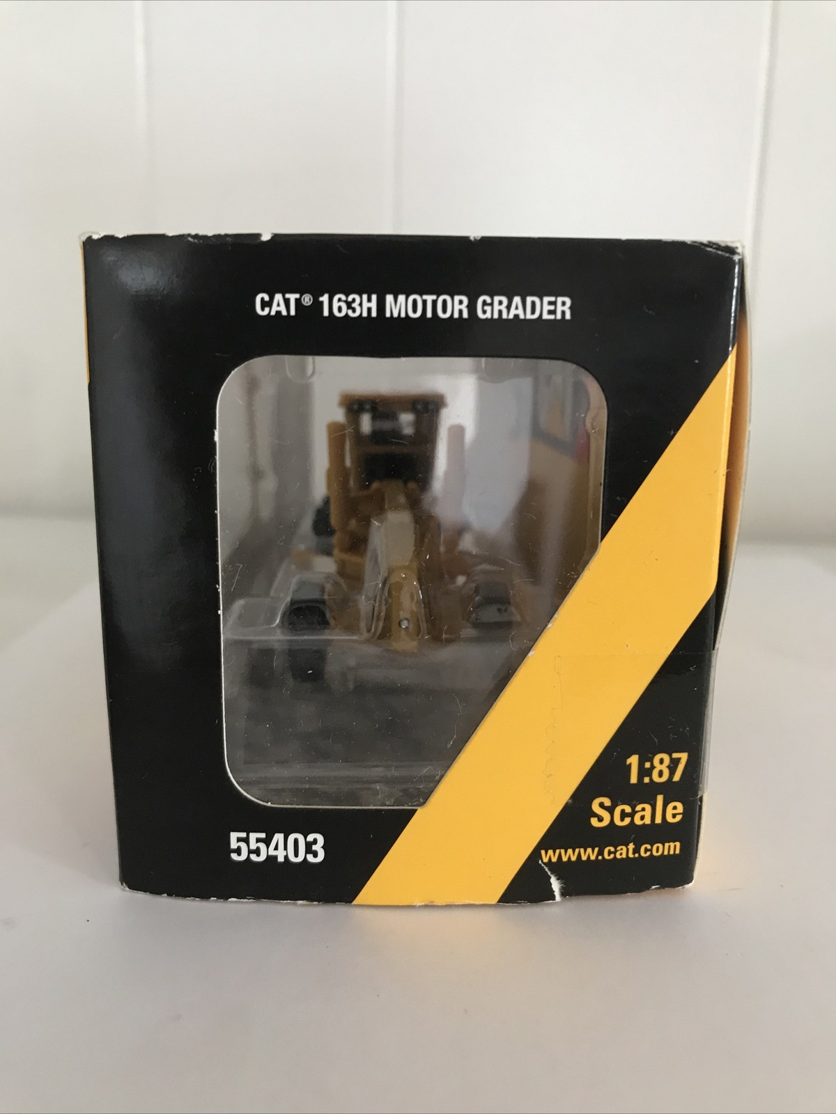Cat 163H Motor Grader 1:87 Scale Metal Model #55403 Norscot 2008 In The Box