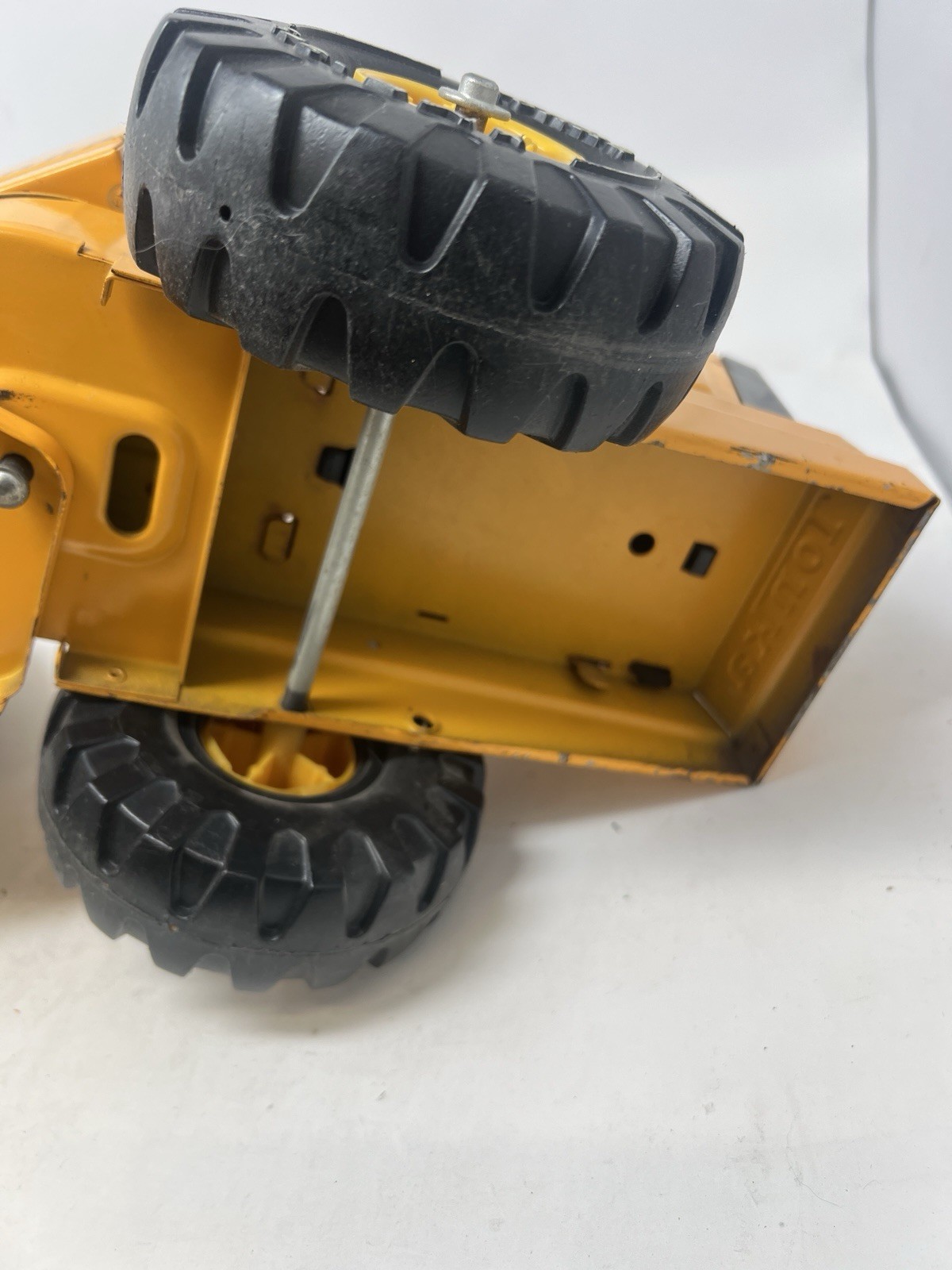 Vintage 1970s Pressed Steel Mighty Tonka Road Grader #3945 XMB 975 Works Well