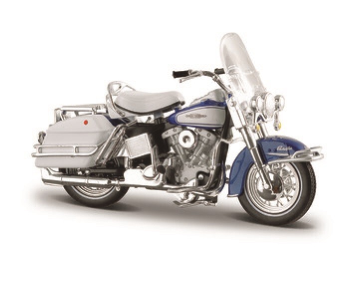 Maisto 1/18 HARLEY-DAVIDSON Motorcycle 1966 FLH ELECTRA Glide Blue #3136044📌USA