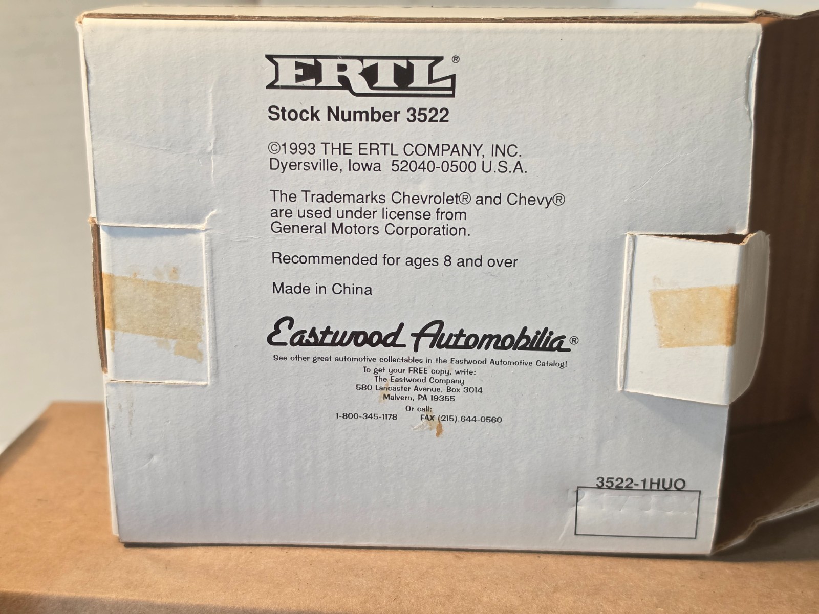 ERTL Lionel Eastwood Automobilia Stock # 3522 Chevy Service Trucks New