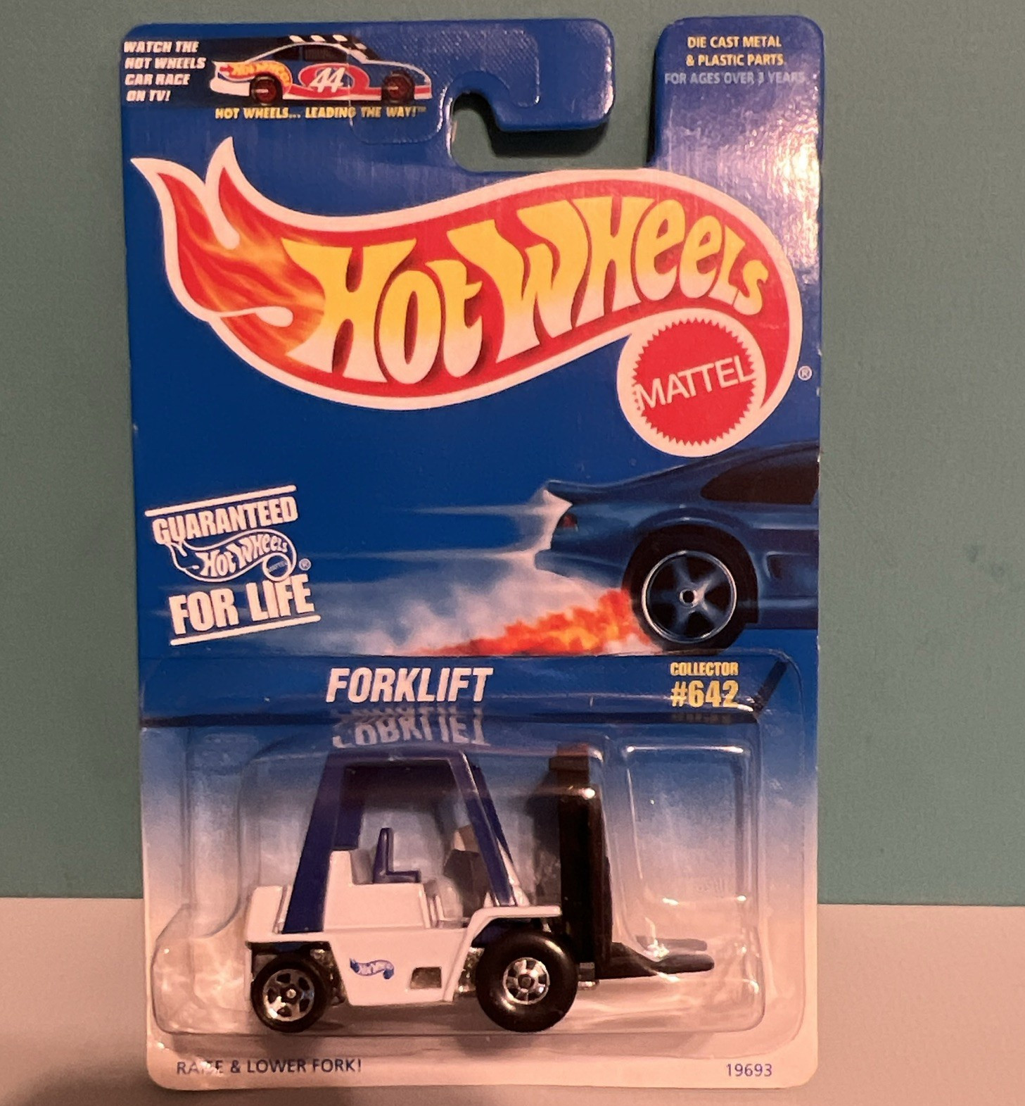 Hot Wheels Guaranteed for Life Forklift Collector #642 Raise & Lower Forks 1996