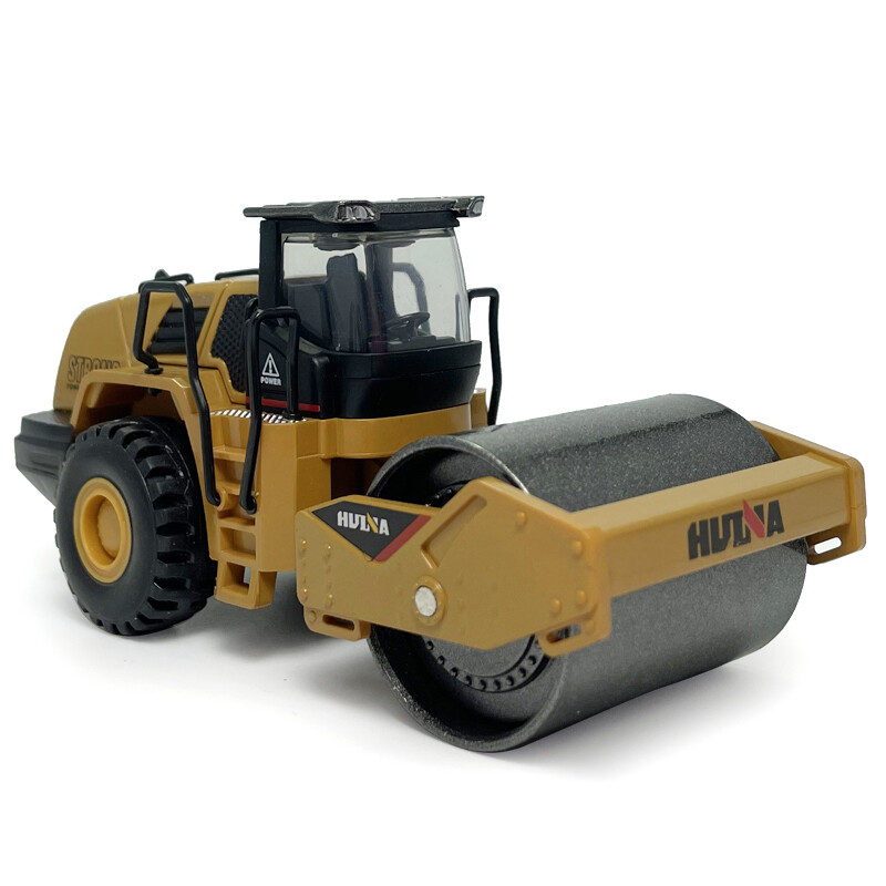 1:60 Road Roller Toy Construction Equipment Model Metal Diecast Engineering Toys