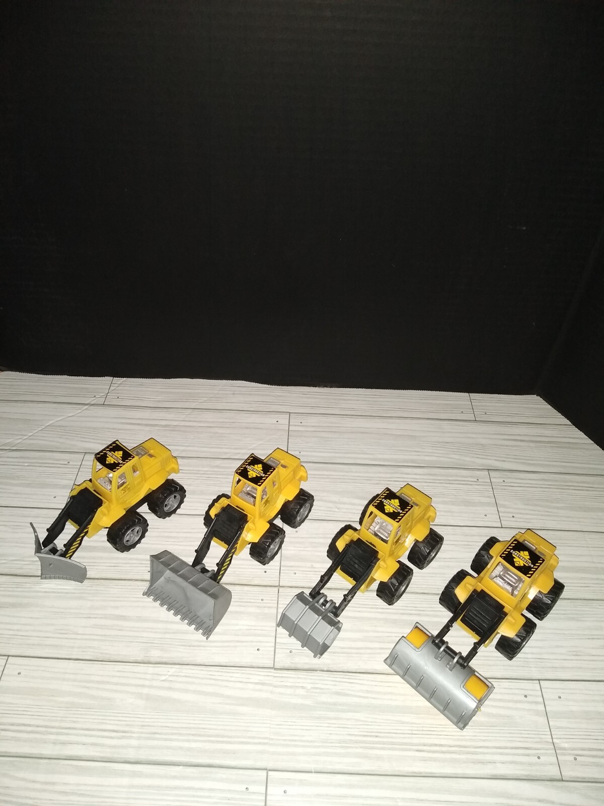 Construction Machinery Kids Plastic Toys Set Of 4 Vehicles