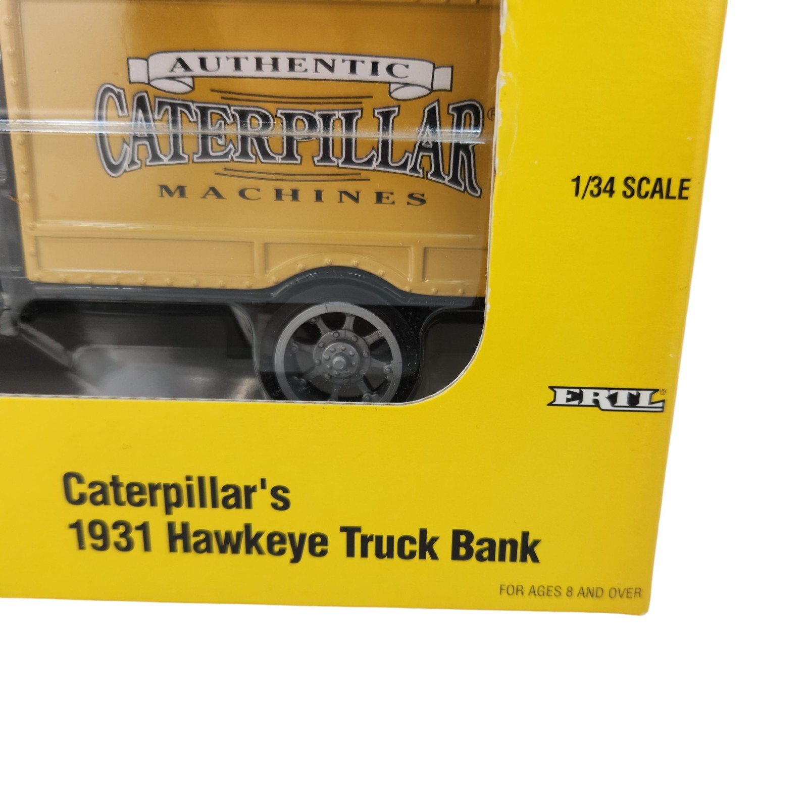 Vintage 1996 ERTL 1/34 Scale Caterpillar 1931 Hawkeye Truck Coin Bank #2353