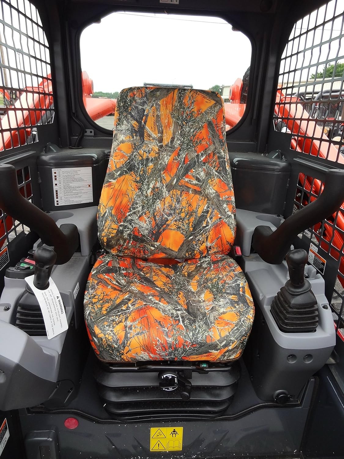 Durafit Seat Covers, KU24 MC2 Orange KUBOTA Models SVL 75-95.2 KUBOTA Skid Lo…